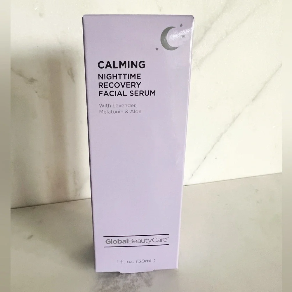 NWT Global Beauty Calming Nighttime Skincare Set Lavender Aloe 4-Piece Gift Set